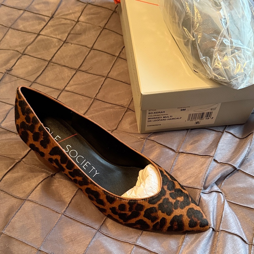 Sole Society Leopard Print Flats